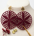 14. Crochet Mandala Earrings Pattern - Easy Lace Earring Tutorial
