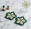 117. Elegant Flower Dangle Earrings
