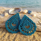 113. Crochet Drop-Shaped Earrings - Digital PDF Pattern