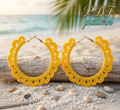 5. Crochet Hoop Earrings Pattern | Easy Beginner Tutorial (PDF Download)