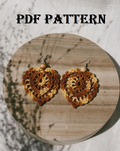 27. Heart Crochet Earrings Pattern | Detailed PDF Tutorial (Digital Download)