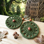 57. 🌟 Celtic Sun Crochet Earrings Pattern | Easy Boho Lace Earrings PDF