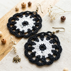 59. Boho Mandala Crochet Earrings Pattern • Digital Download PDF