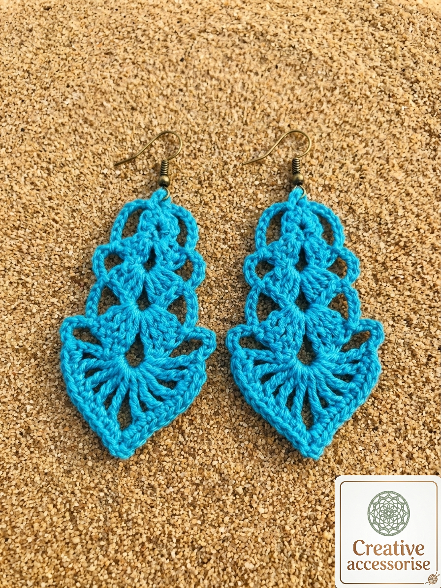 Crochet earring pattern "Wedding dangle"