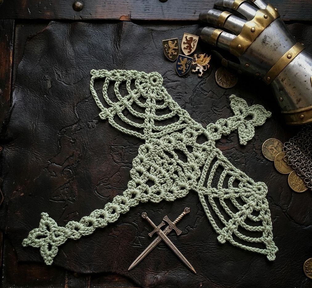 Dragon applique crochet pattern