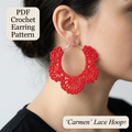 48. Hoop laces earring pattern