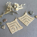 86. Rhombic Openwork Crochet Earrings Pattern | PDF Digital Download