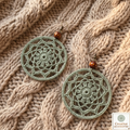 89. Crochet Mandala Hoop Earrings – Digital PDF Pattern