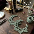 20. Elegant Crochet Hoop Earrings – Digital PDF Pattern