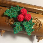 Festive Christmas Holly & Berries Crochet Pattern (PDF Download)
