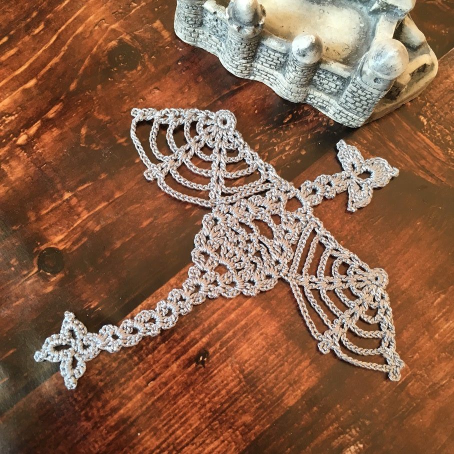Dragon applique crochet pattern
