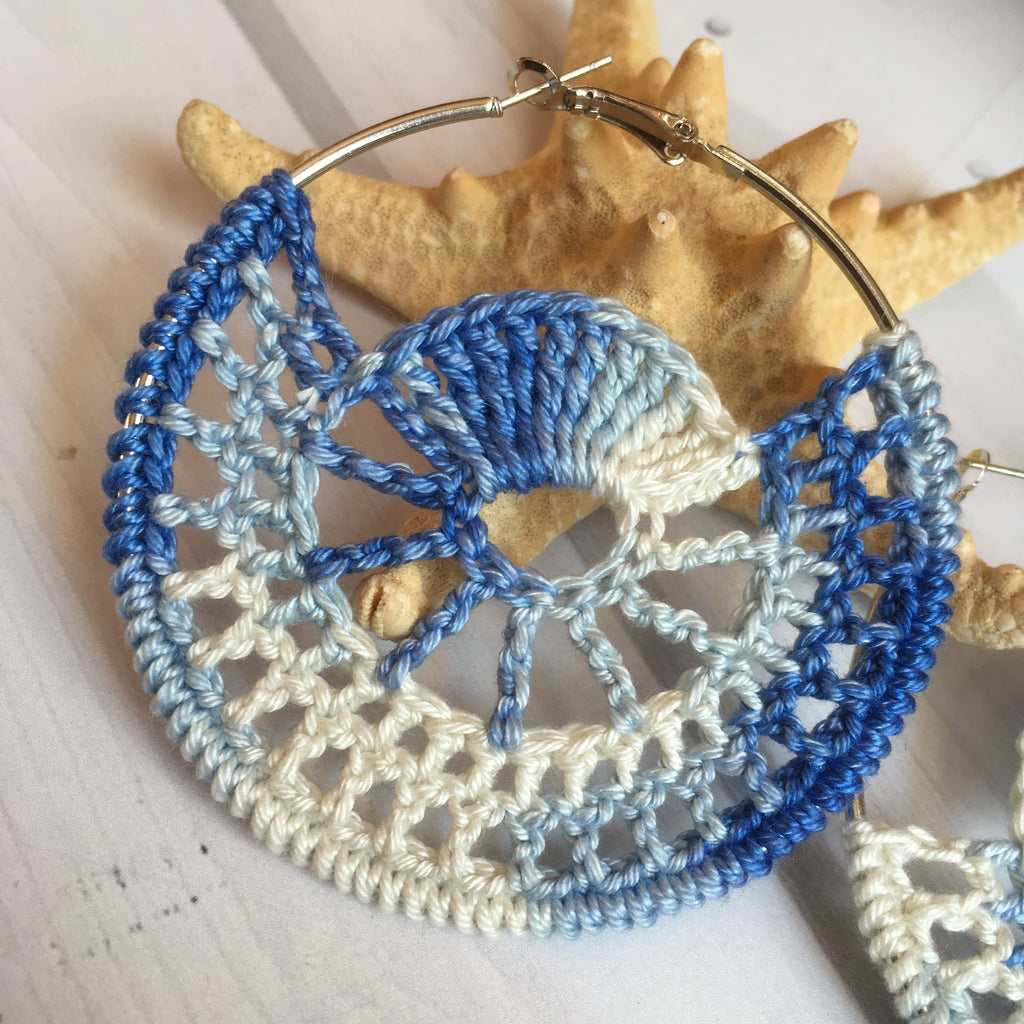 111. Coastal-theme crochet earrings pattern