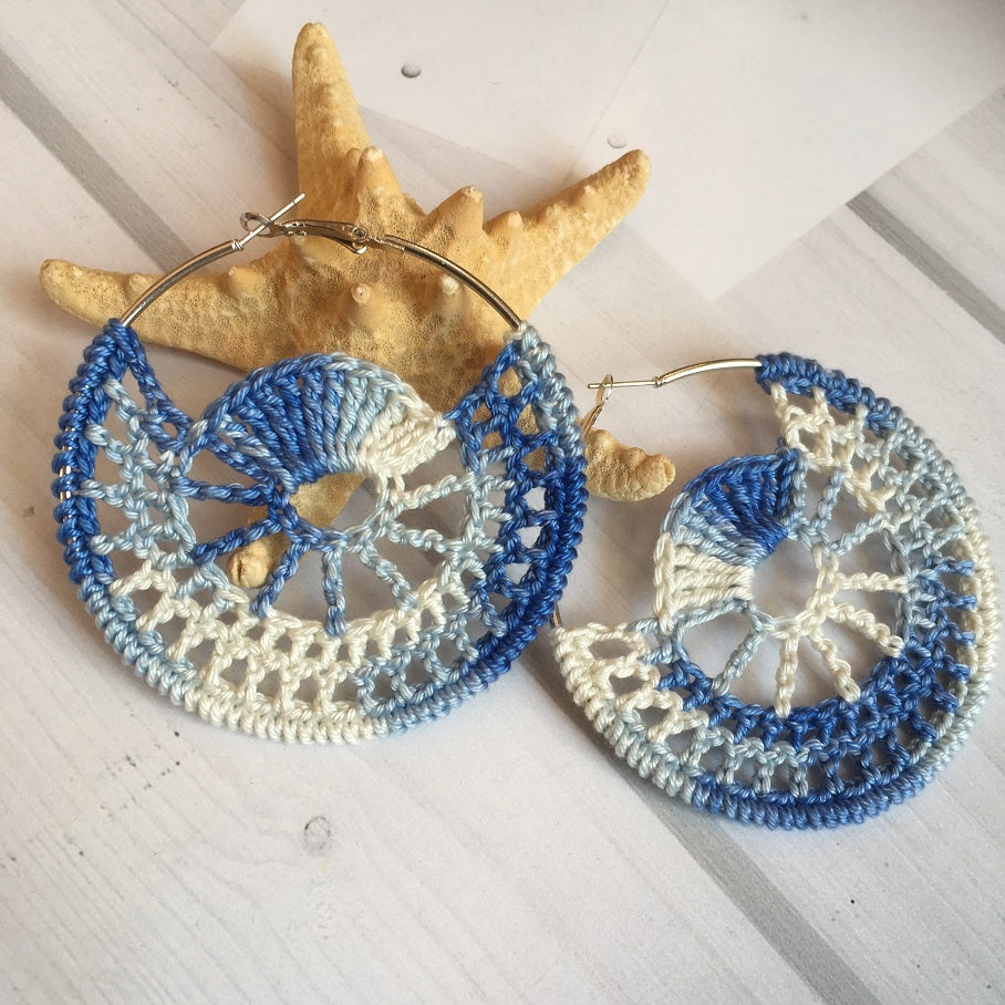 111. Coastal-theme crochet earrings pattern