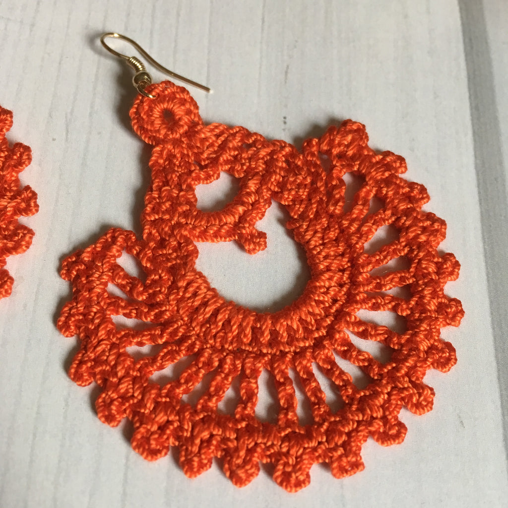 Lavender Lore Crochet Dangle Earrings