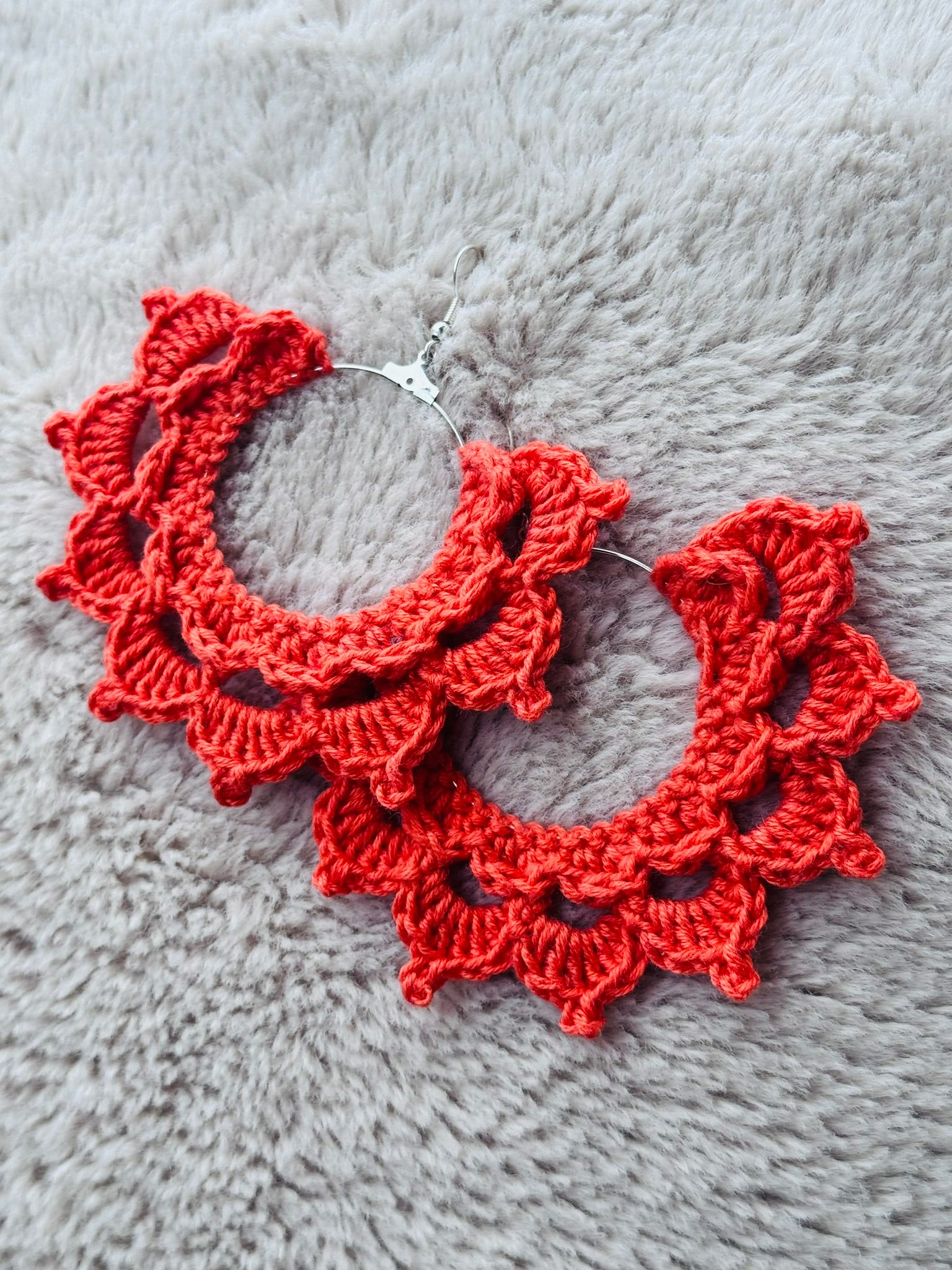139. Boho Hoop Crochet Earrings Pattern - PDF Digital Download