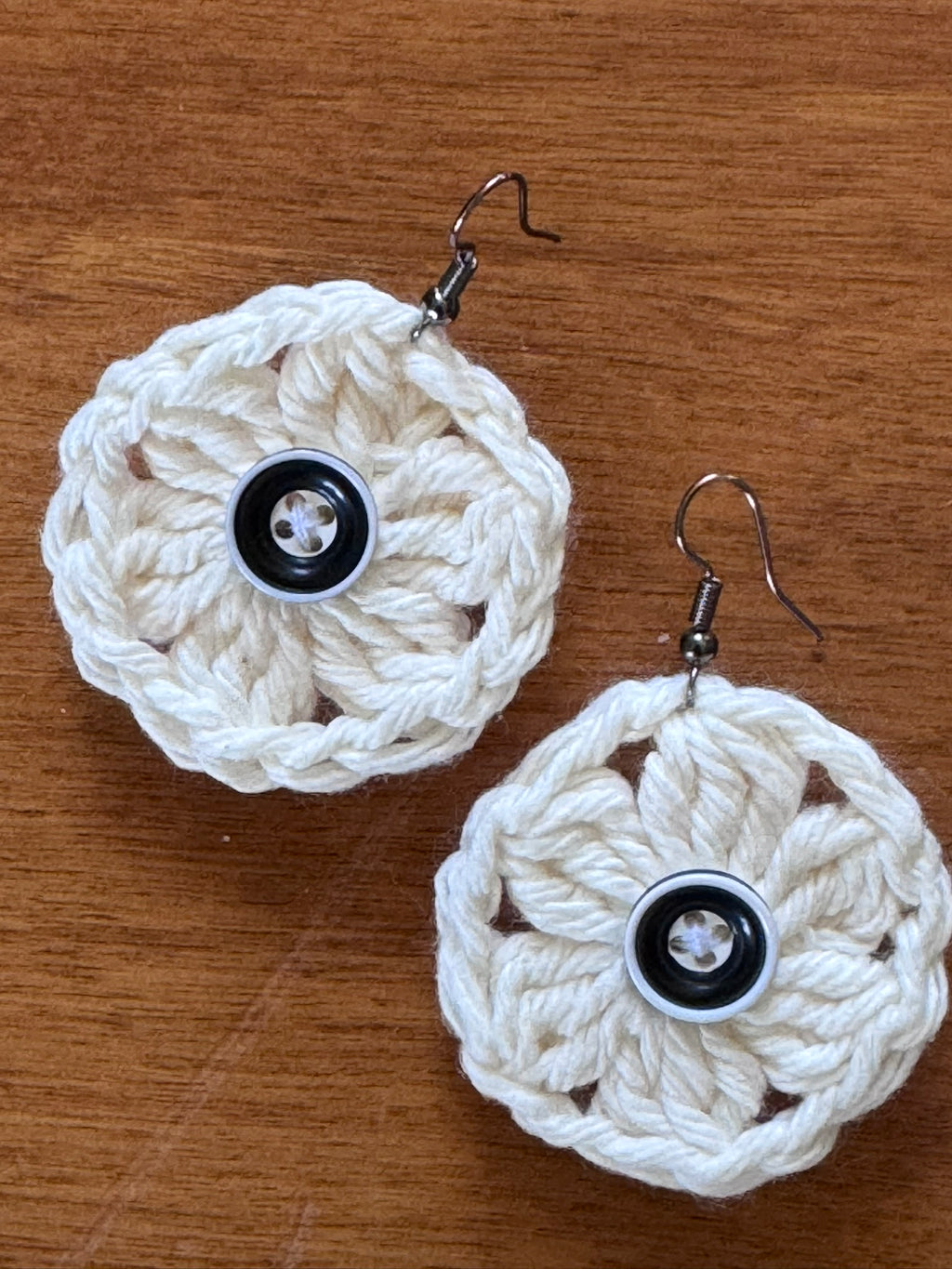 76. Crochet Earring Pattern, DIY Jewelry Tutorial, Easy Crochet Flower Earrings, PDF Instant Download