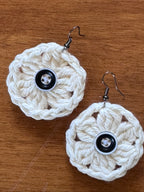 76. Crochet Earring Pattern, DIY Jewelry Tutorial, Easy Crochet Flower Earrings, PDF Instant Download