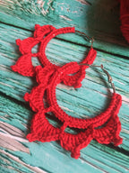 Elegant Crochet Hoop Earrings – Digital PDF Pattern