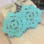 Crochet Square Earrings Pattern (Digital Download)