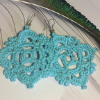 Crochet Square Earrings Pattern (Digital Download)