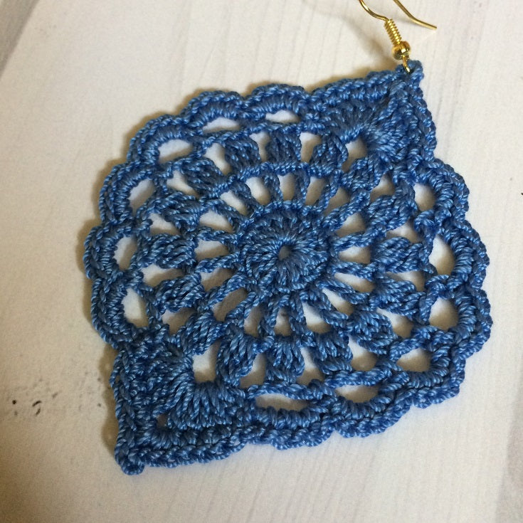Elegant Lace Earrings – Crochet Pattern (Digital Download)