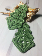 🎄 Crochet Christmas Tree Earrings Pattern – Festive DIY Holiday Jewelry