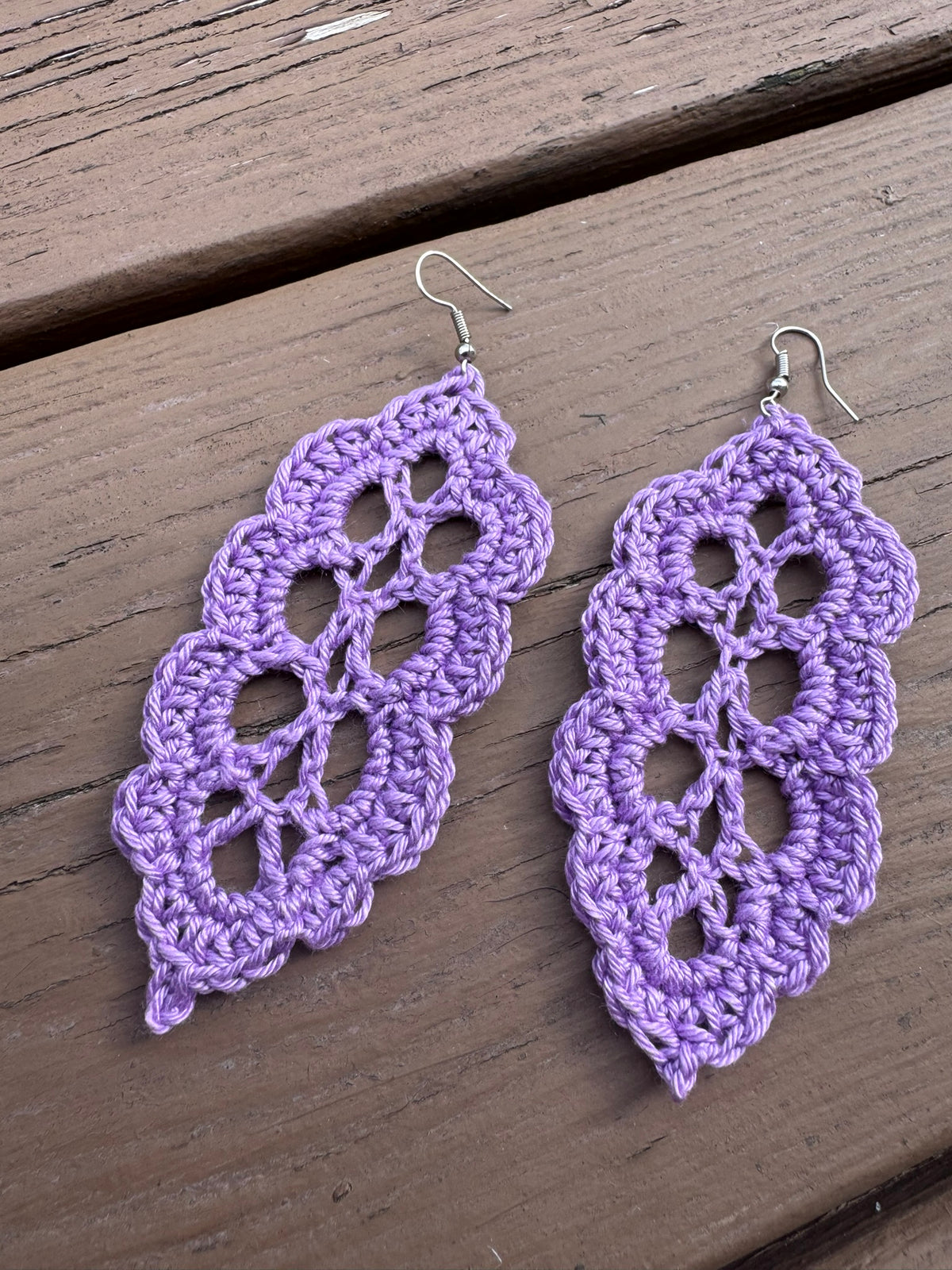 Filigree Leaf Earrings Crochet Pattern – Detail PDF Tutorial