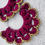 Crochet Hoop Earrings Pattern — Elegant Lace Statement Jewelry PDF Tutorial