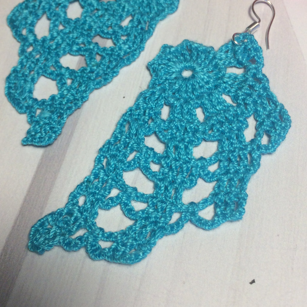 64. Angel wings crochet earrings pattern