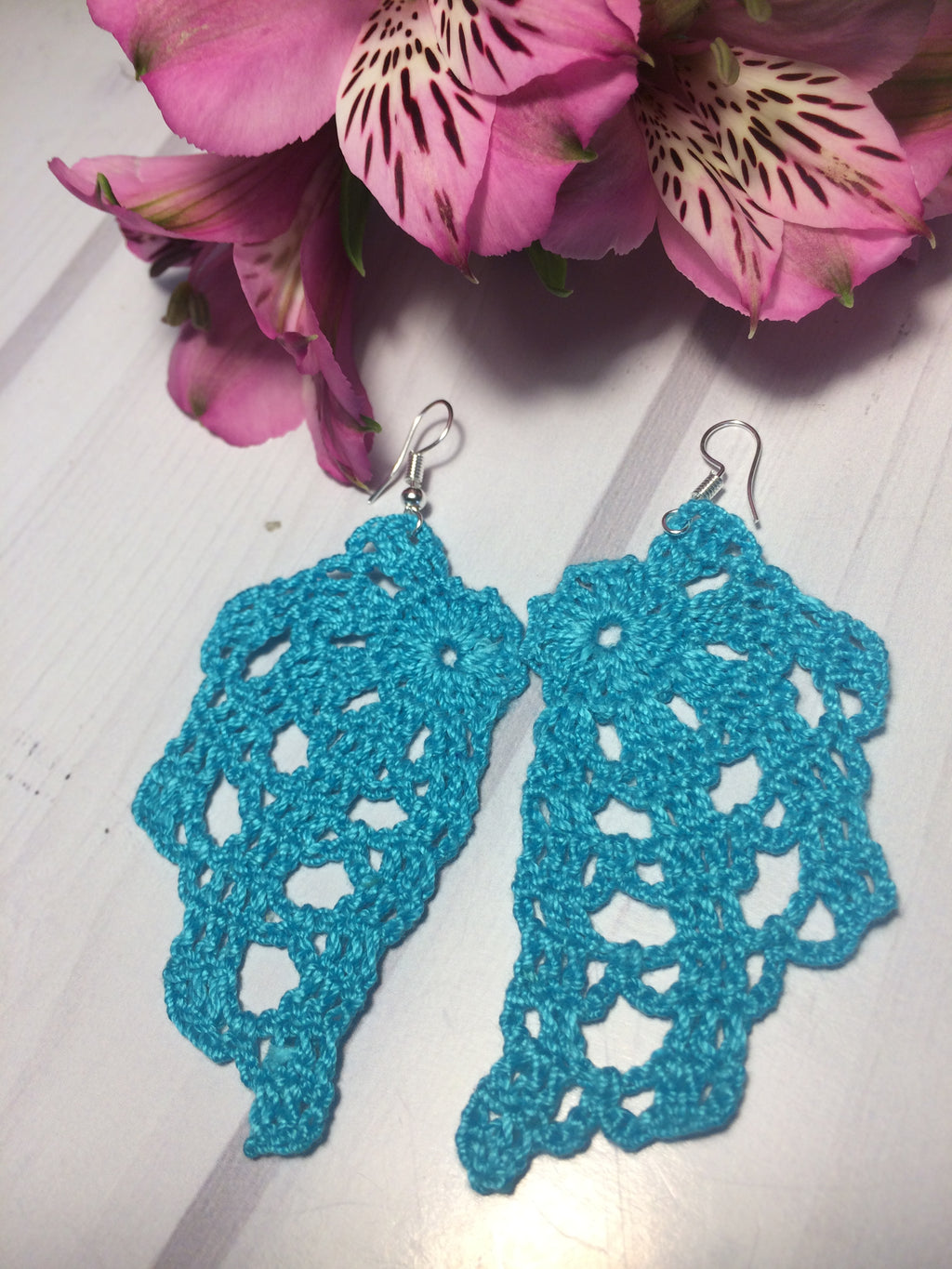 64. Angel wings crochet earrings pattern