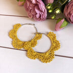 Hoop laces earring pattern