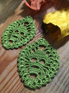 💀 Skull Crochet Earrings Pattern | PDF Digital Download