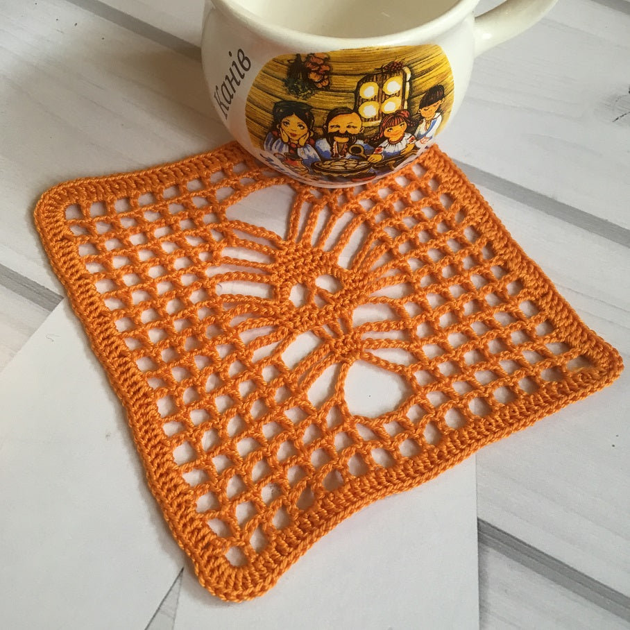 Halloween crochet coaster tutorial, Skull coaster pattern, written filet skull pattern, PDF file  for beginners