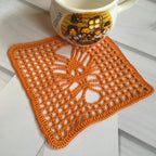 Halloween crochet coaster tutorial, Skull coaster pattern, written filet skull pattern, PDF file  for beginners