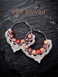Bohemian Style Beaded Hoop Earrings – Handmade Crochet Accessory