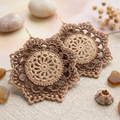 34. Crochet Snowflake Earrings Pattern - Instant Download