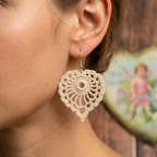 99. Openwork Leaf Crochet Earrings Pattern | Digital PDF Download
