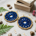 42. Round Lace Dangle Earrings — Beginner Crochet Pattern (PDF Download)