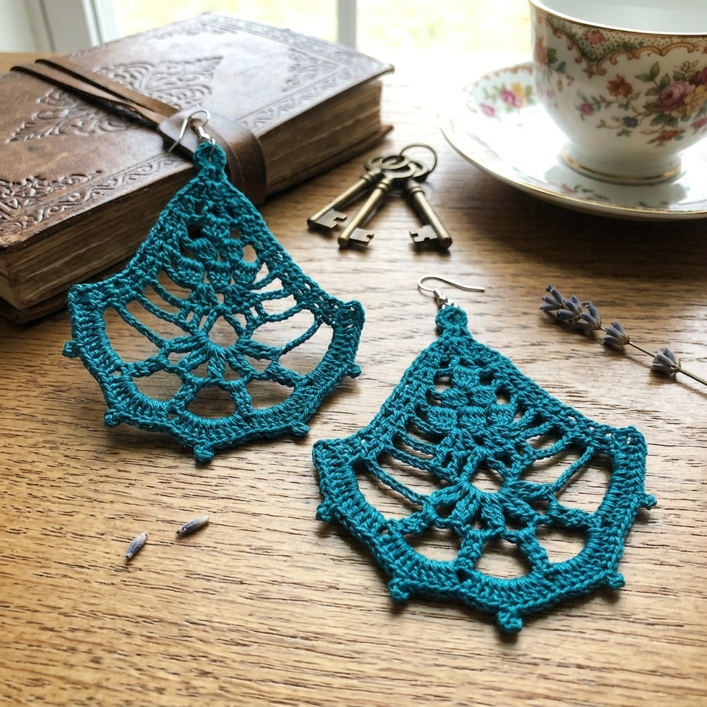 2. Vintage Lace Crochet Earring Pattern