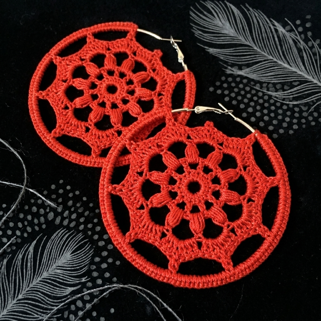 120. Crochet Earring Pattern – Instant Digital Download (PDF)