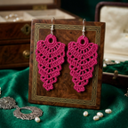 72. Crochet Long Chic Earrings Pattern (Digital PDF)