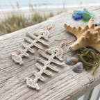 105. Fishbone Crochet Earring Pattern (PDF)
