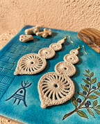 115. Crochet Earrings Pattern – Elegant Long Dangle Design