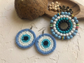 132. Crochet Evil Eye Earrings Pattern – Easy DIY Tutorial