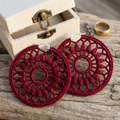 121. Floral Motif Crochet Earring Pattern (Digital Download)