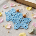 53. Crochet Earrings Pattern PDF - Micro Crochet Flower Lace Design