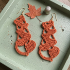 126. Intricate Dangle Crochet Earrings – PDF Digital Pattern