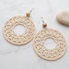 51. Crochet Hoop Earrings Digital Pattern | Mandala Circle Lace Design