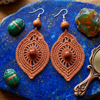 56. Crochet Leaf Earrings Pattern • Intermediate Beginner PDF Download