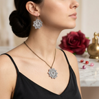 90. Crochet Jewelry Pattern: Starflower Earrings & Pendant Set (PDF Download)